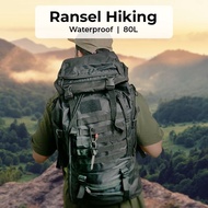 80L Waterproof Oxford HikingCamping Backpack Carrier Bag