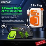 WEKOME 10000mAh Charger Power bank 22.5W high power output and 5-in-1 multifunctional Powerbank