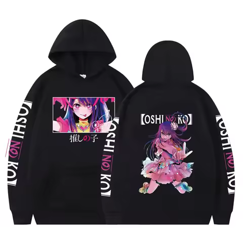 Men And Women Oshi No Ko Anime Manga Printed Vintage Sweatshirts Harajuku Hoodies Oversized Streetwe