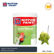 [Colours] 5Litre Nippon Paint Easywash Grey Selections Interior Matt Finish Wall Paint 5L