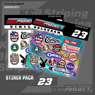 MOTORCYCLE STICKER PACK ALL VARIANTS - STICKER PACK-23