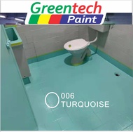 006 TURQUOISE FULL SET Epoxy Floor Coating (FREE Tool Set + 1L PRIMER WATERPROOF + 1L EPOXY PAINT + 0.5 KG ANTI-SLIP POWDER) GREENTECH