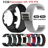 For Garmin Forerunner 570 47mm 42mm  970 Smartwatch Nlyon Watchband with PC Case for  Forerunner 165