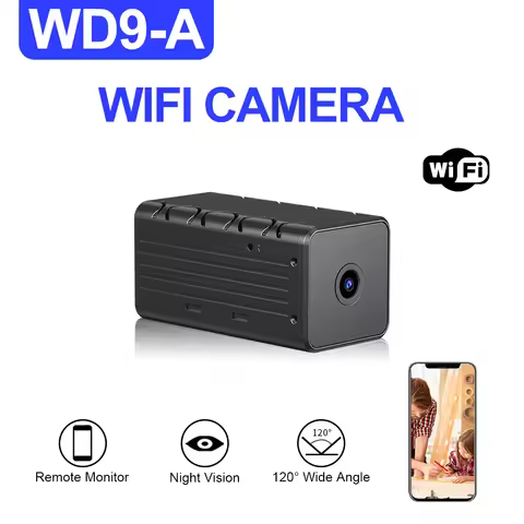 Wireless Remote Monitor Camera, WiFi, Mini Cam, Micro Cam, Tiny IP, Indoor Video Recorder, 1080P, WD