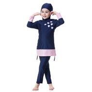 [#79]🌸 PENANG READY STOCK 🌸 Kids Girls Muslimah Muslim Swimming Suit Swimwear Swimsuit Long Sleeve L