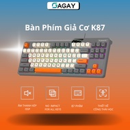 K87 noise-canceling mechanical keyboard, 87 wired USB keys, Gaming for Office Use