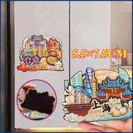 Chinese City Collection Fridge Magnet Chengdu/Chongqing Shanghai Tourist Souvenir Refrigerator Decor