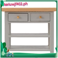 1/12 DollHouse Furniture Miniature Wooden Console Table Cabinet Kitchen Room Sideboard Bathroom Shel