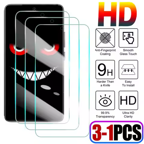 3-1Pcs Tempered Glass for Xiaomi Redmi 8 9 9A 10 4G 10X 10C Pro Screen Protector for Redmi 12C 13R 1