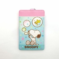 Peanuts Snoopy &amp; Woodstock Blowing Bubbles Ezlink Card Holder With Keyring