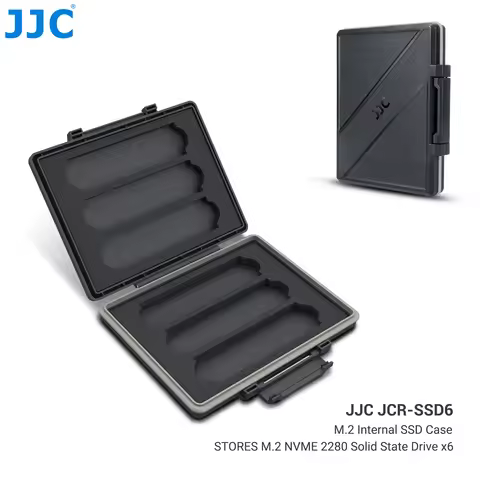 JJC 6 Slots M.2 2280 2260 2240 2242 2230 Case M.2 SSD Holder Storage M.2 Drive Storage NVMe M.2 2280