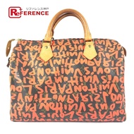 LOUIS VUITTONAA1039 Monogram Graffiti Speedy 30 波士頓包