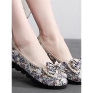 Women Casual Flat Shoes xes women shoes Kasut kain lama Beijing rata poliuretana
