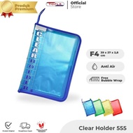 TOPLA Clear Holder 555 Dokumen Keeper resleting map ijazah rapor ukuran F4 isi 10/20/40/60 File