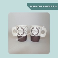 PAPER CUP 9 OZ HANDLE CONTENTS 50 COFFEE CUPS PAPER CUPS