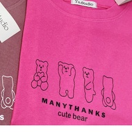 Áo thun nam nữ mẫu "Viền gấᴜ" áo phông cotton 3158