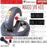 Rear Tire ASPIRA MAXIO SPR40 110/90 RING 12 TUBELESS YAMAHA FREEGO