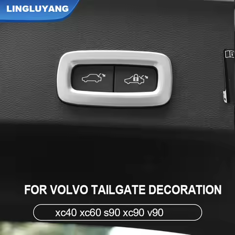 for Volvo xc90 XC40 XC60 S90 V90 interior modified trunk button decoration stickers accessories Car