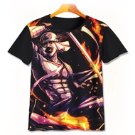 3D Kids T-Shirt | Printing Shirt | 3D T-shirt - Samurai X Anime T-shirt Model Makoto Shishio V3 Samu
