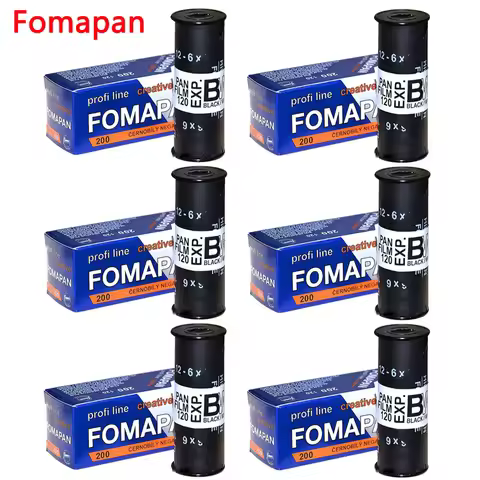 1/3/5/10 Rolls 120mm FOMAPAN 100/200/400 Black White Negative film （ISO 100 200 400 ）For Kodak Fuji 