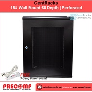 CentRacks 15U (60cm x 60cm x 75cm) Wall Mount Server Rack (CM15UB600/CP15UB600)