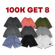 GY45EE Kolorantok Pack of 8 pcs Adult Men's and Women's Patterned Shorts Unisex Boxer Shorts for Men