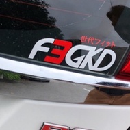 [Fast & Ready]K085# F3GKD Reflective Vinyl Stickers