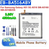 EB-BA516ABY 3.86V 4500mAh Li-ion Battery for Samsung Galaxy A51 5G A516 SM-A516B/DS SM-A5160 Mobile 