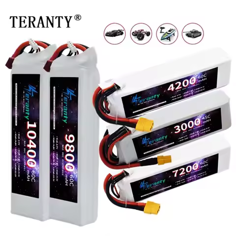 11.1V Battery 3S Lipo Battery 1500mah 2200mah 3000mah 4200mah 6000mah 7200mah 9800mah 10400mah 45C 6