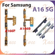 For Samsung Galaxy A16 5G A166B A166P Power Volume Button Flex Cable with ON OFF Side Key Output Rib