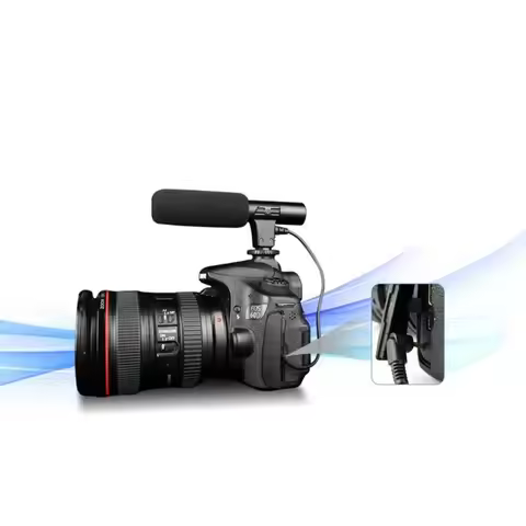 Mic-01 3.5mm DV Stereo Microphone For Canon Nikon DSLR Camcorder Utility Camera Professional Intervi