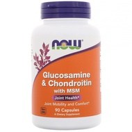 NOW Foods Glucosamine & Chondroitin with MSM-Joint Health-90 Capsules
