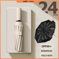 Automatic Umbrella 24 Ribs Auto Open Umbrella 23inch Windproof Folding Umbrella 24骨折叠雨伞