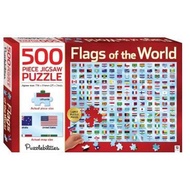 500 PIECE JIGSAW PUZZLE FLAGS OF THE WORLD - 9781488933721