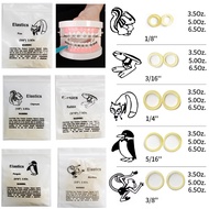100Pcs/Pack Orthodontic Elastic Bands for Braces Dental Rubber bands 3.5OZ  5OZ 6.5OZ 1/8" 3/16" 1/4
