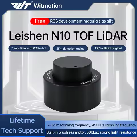 Lslidar N10 360° TOF Lidar Sensor 25m Waterproof Anti-glare Laser Radar Support ROS1 ROS2 Indoor Out