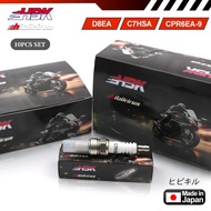 10PCS HBK Motorcycle Spark Plug C7HSA D8EA CPR6EA-9