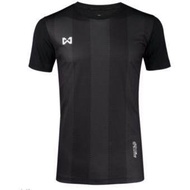 WARRIX SPORT เสื้อฟุตบอลพิมพ์ลาย WA-1548 (สีดำ)