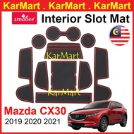 Mazda CX30 Car Accessories Auto Door Mats For Mazda CX30 CX-30 2020 Car Anti Non Slips Slot Mat Tank