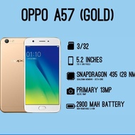 hp second oppo a57 3 32gb - Gold