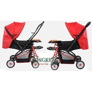 Baobaohao 2-way baby stroller 709, large seat, fold neatly and give toy tray