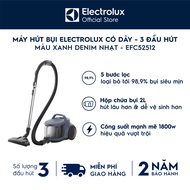 Máy hút bụi Electrolux có dây 3 Đầu hút EFC52512 5 Bước lọc loại bỏ tới 989% bụi siêu mịn