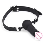 XHQX  BDSM Simulated Penis Mouth Plug Oral Dildo Bondage Gag Sex Toy for Men Women Couple Chastity‬ 