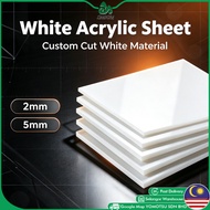 Custom 2mm/5mm White Acrylic Board Reinforced Cast Acrylic A2/A3/A4/A5 Gloss Acrylic Sheet Acrylic M