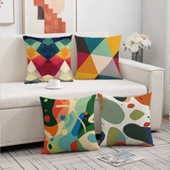 Nordic Rainbow Geometric Pillow Case 45x45cm 1pc/4pcs - Modern Art Soft Cushion Cover Home