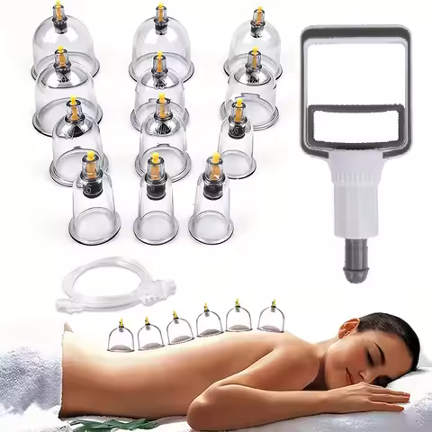 Vacuum Cupping Therapy Set Massage Body Cups Ventosas Anti-Cellulite Suction Cups Physiotherapy Hija