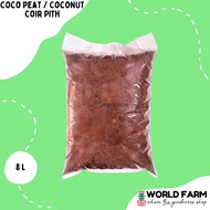 Coco Peat / Coconut Coir Pith (Approx. 1.4kg) 8L