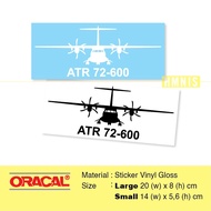 Atr 72-600 Airplane Sticker, Airplane ATR 72-600