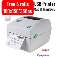 Thermal Printer for Waybill Barcode Label Print USB /Bluetooth YYY