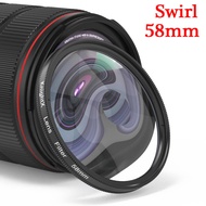 Swirl Special Effects Prism Lens Filter Swirl Black Hole อุปกรณ์ถ่ายภาพพิเศษ Filter Video Camera Eff